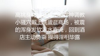 高挑身材碎花裙尤物女神调教小骚穴戴上跳蛋逛商场，被震的浑身发软淫水直流，回到酒店主动骑乘 操得淫相毕露